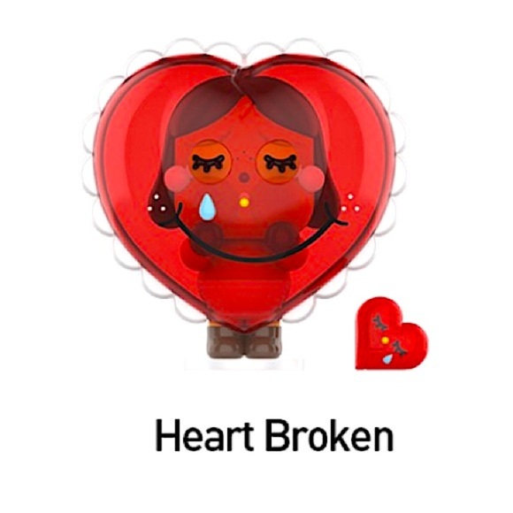 Pop Mart CRYBABY Heart Broken Crying For Love Authentic Figure w/ Box & Card - Picture 1 of 4